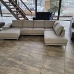 GEREINIGD lichtgrijze U-bank 150x310x200 | BEZORG