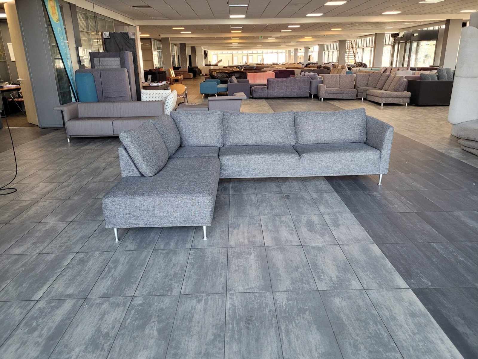 GEREINIGD grijze hoekbank 285x220 GRATIS BEZORGEN - Afbeelding 11
