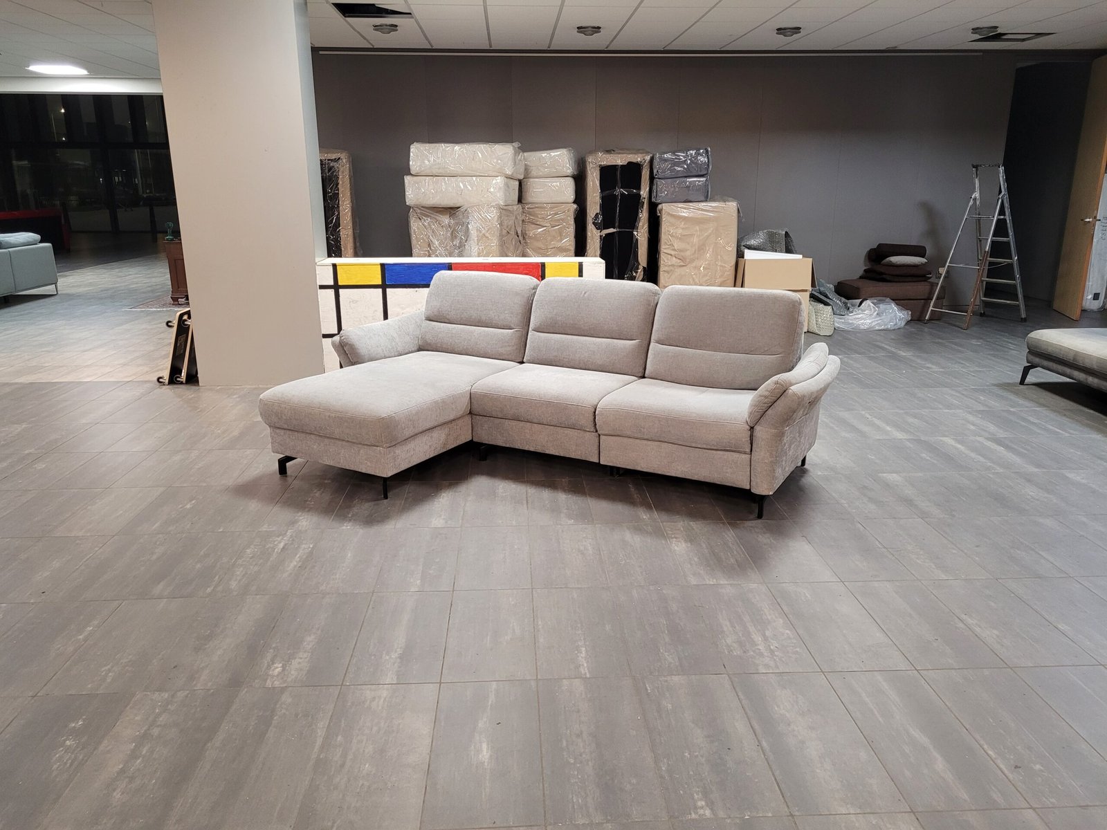 OUTLET hoekbank elektrische functie 285x165 | BEZORGEN