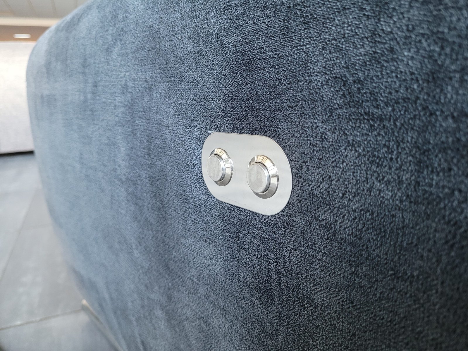 OUTLET antraciet velours hoekbank 330x230 | BEZORGEN - Afbeelding 10