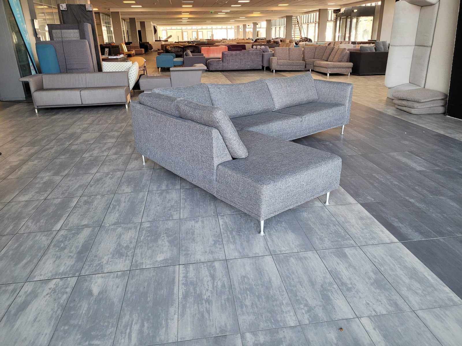 GEREINIGD grijze hoekbank 285x220 GRATIS BEZORGEN - Afbeelding 10