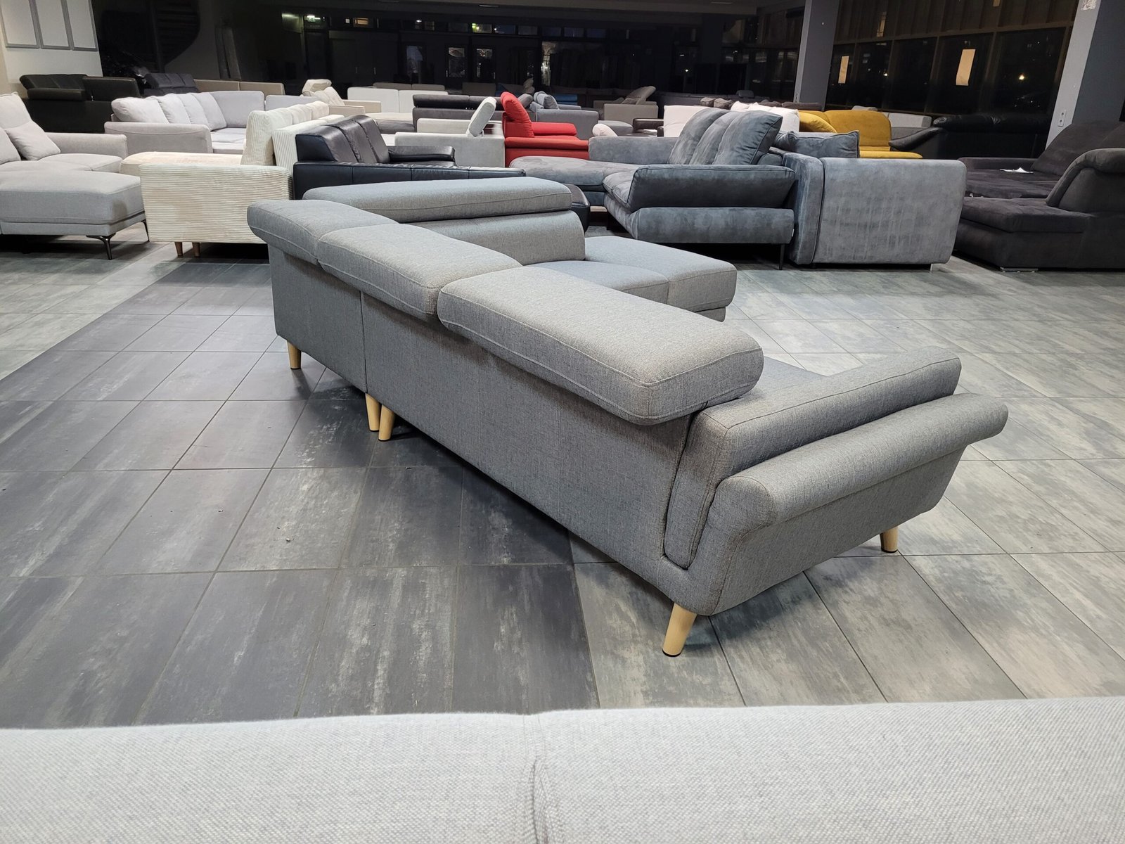 GEREINIGD grijze hoekbank 270x200 | GRATIS LEVERING - Afbeelding 4
