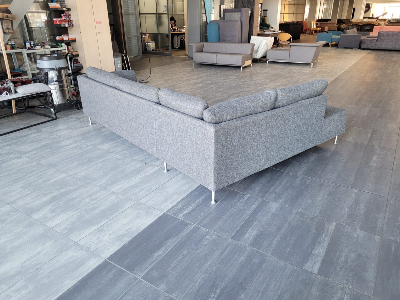 GEREINIGD grijze hoekbank 285x220 GRATIS BEZORGEN - Afbeelding 8