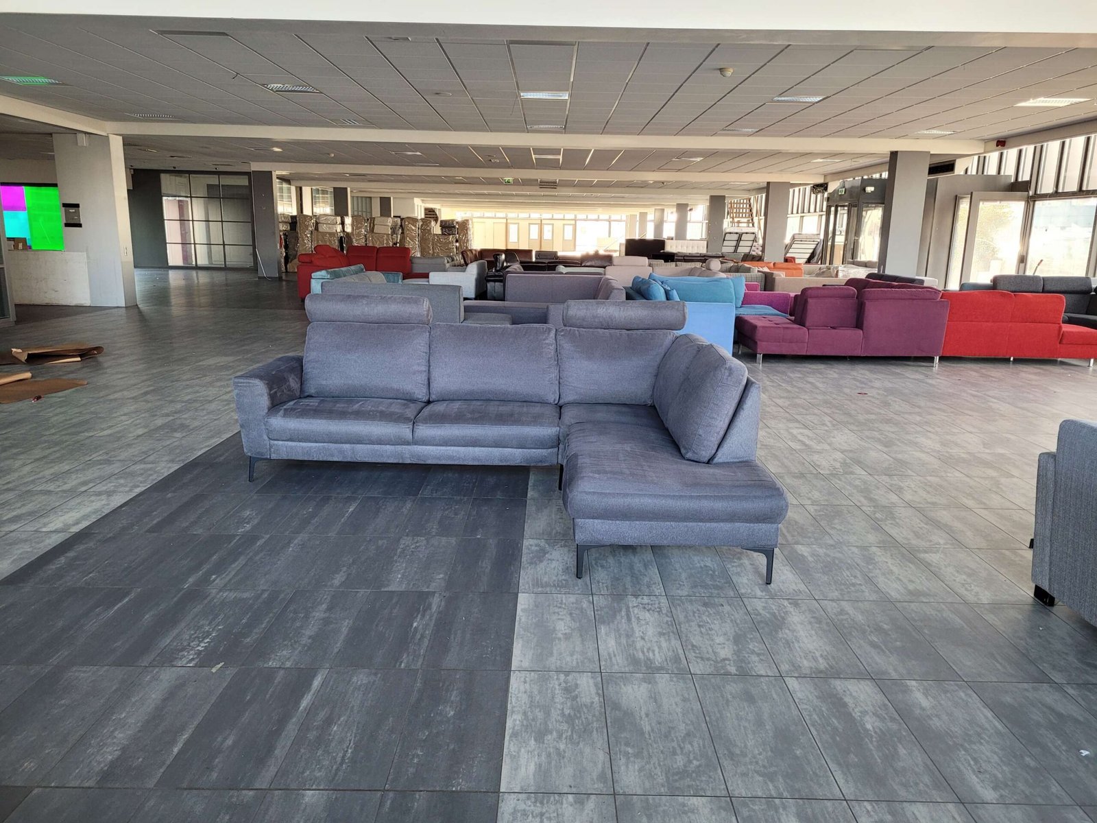 GEREINIGD antraciet hoekbank 275x215 | GRATIS LEVERING