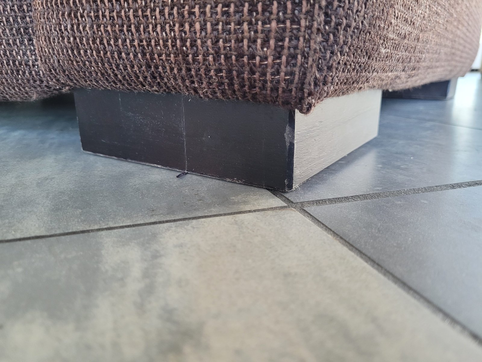 ✅️️️️️ Donkerbruine hoekbank 285x230 | Refurbished +Bezorgen - Afbeelding 3