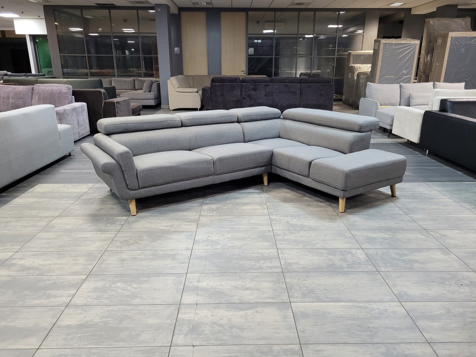 GEREINIGD grijze hoekbank 270x200 | GRATIS LEVERING