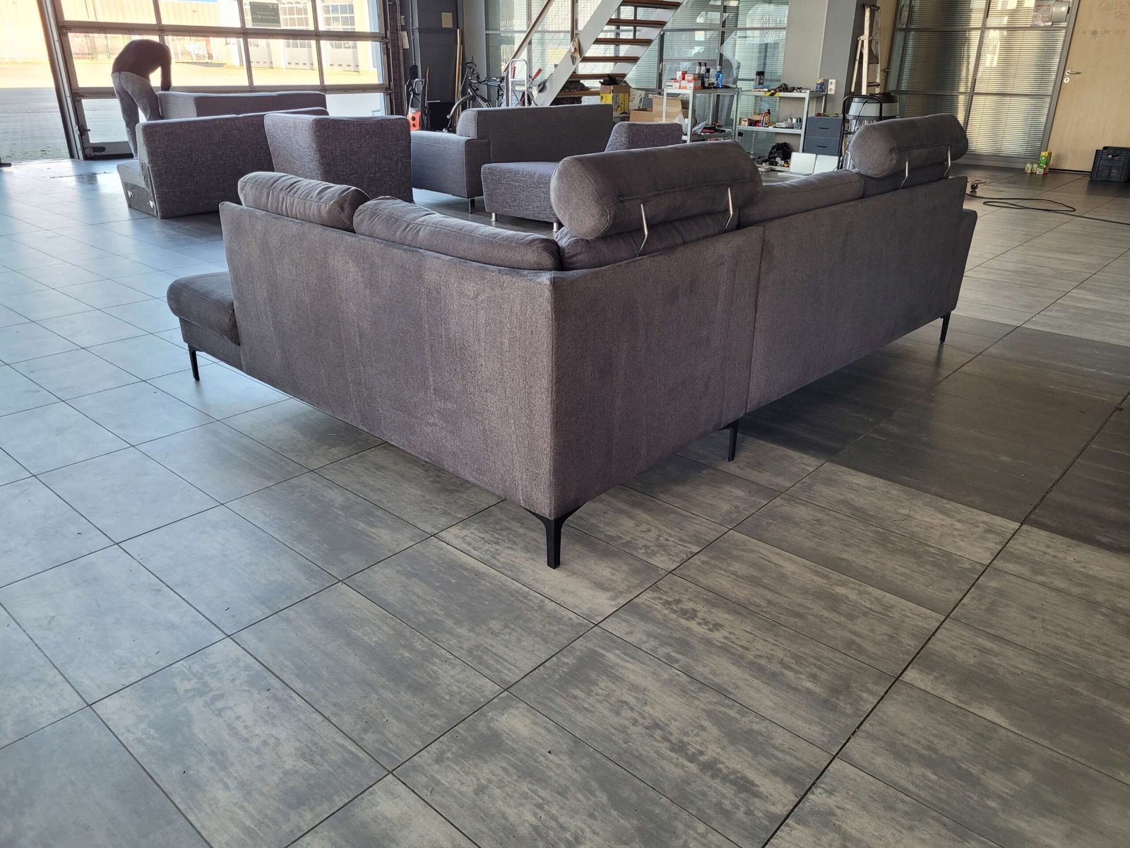 GEREINIGD antraciet hoekbank 275x215 | GRATIS LEVERING - Afbeelding 5
