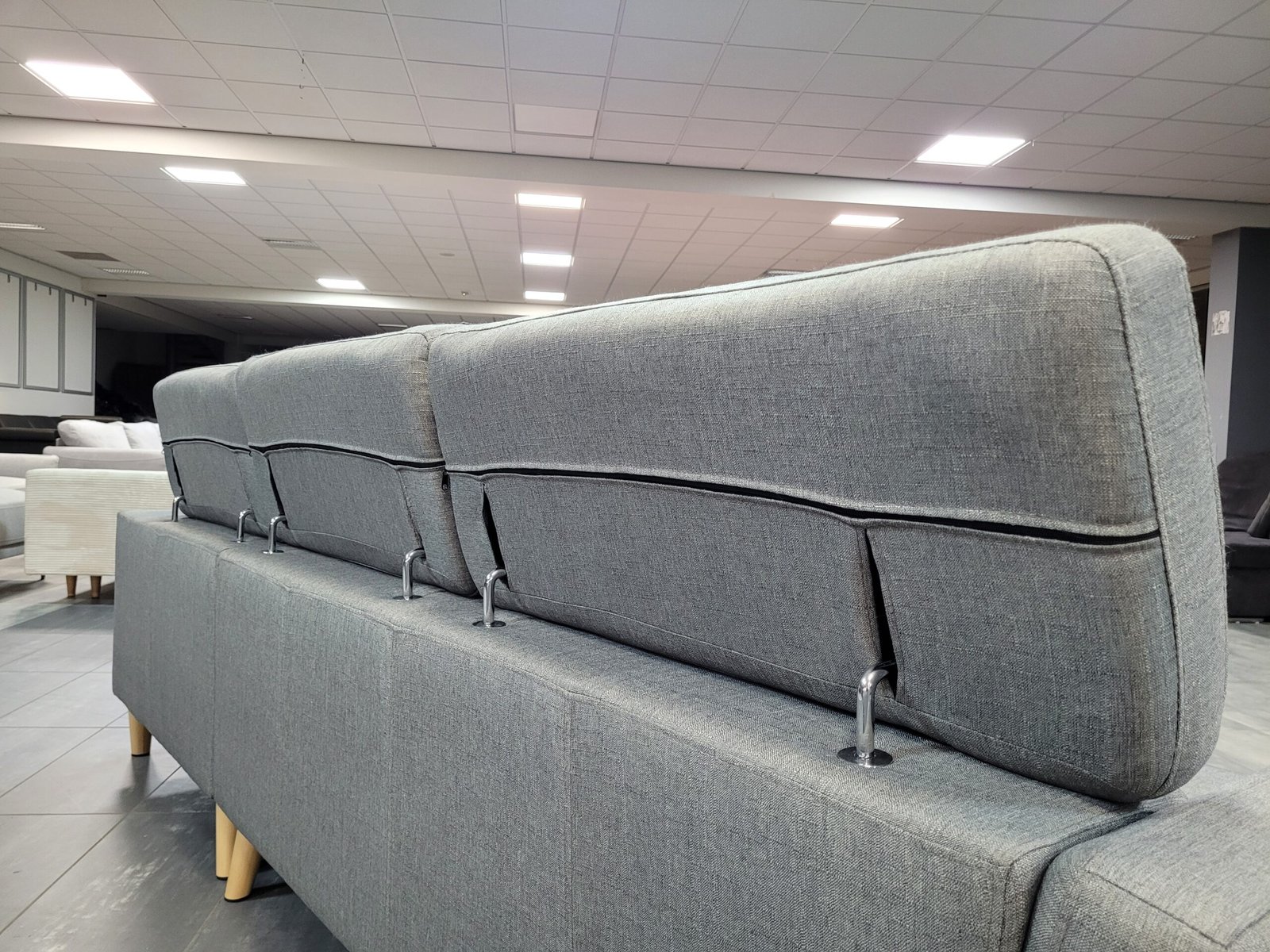 GEREINIGD grijze hoekbank 270x200 | GRATIS LEVERING - Afbeelding 9