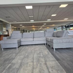 ✅️️️️ GEREINIGD grote grijze U-bank 170x360x245 |Bezorgoptie