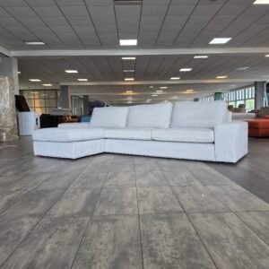 ✅️️️️️ GEREINIGD lichtgrijze R+L hoekbank 320x165 | Bezorgen