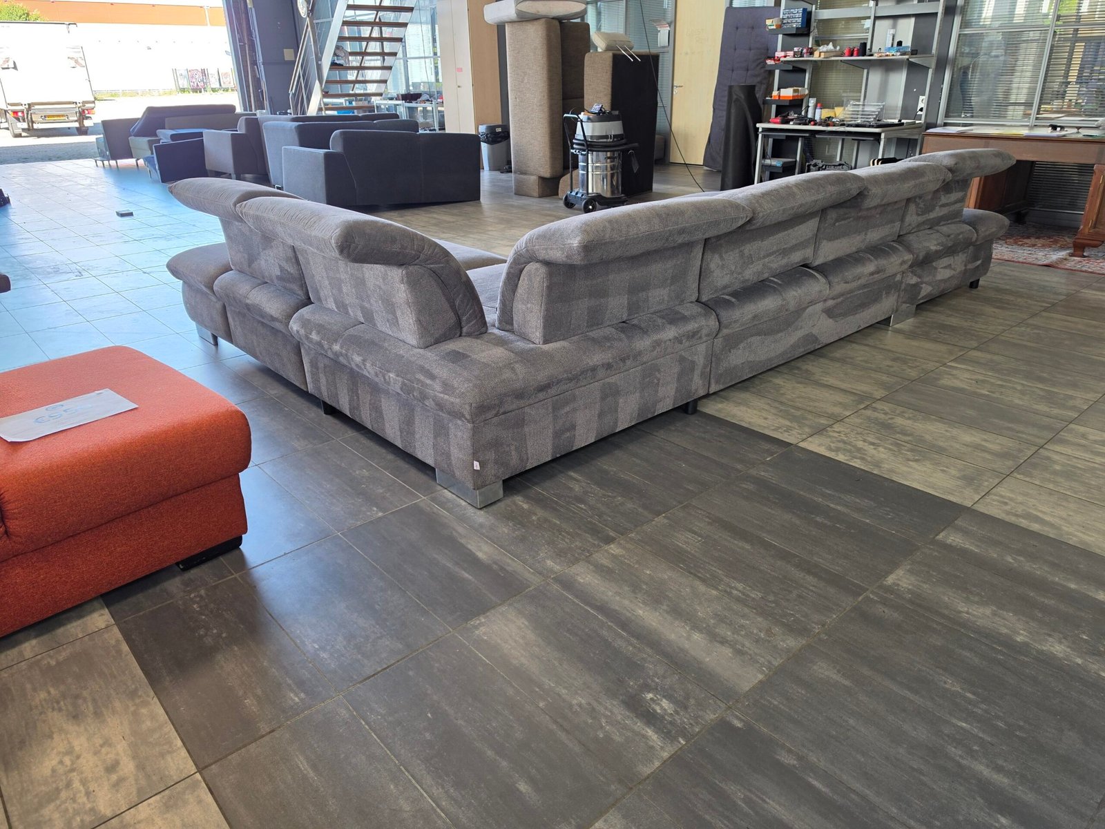 ✅️️️️ GEREINIGD grijze Vito U-bank 205x415x275 | Bezorgen - Afbeelding 6