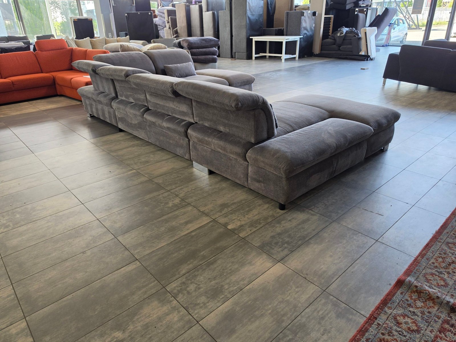 ✅️️️️ GEREINIGD grijze Vito U-bank 205x415x275 | Bezorgen - Afbeelding 8