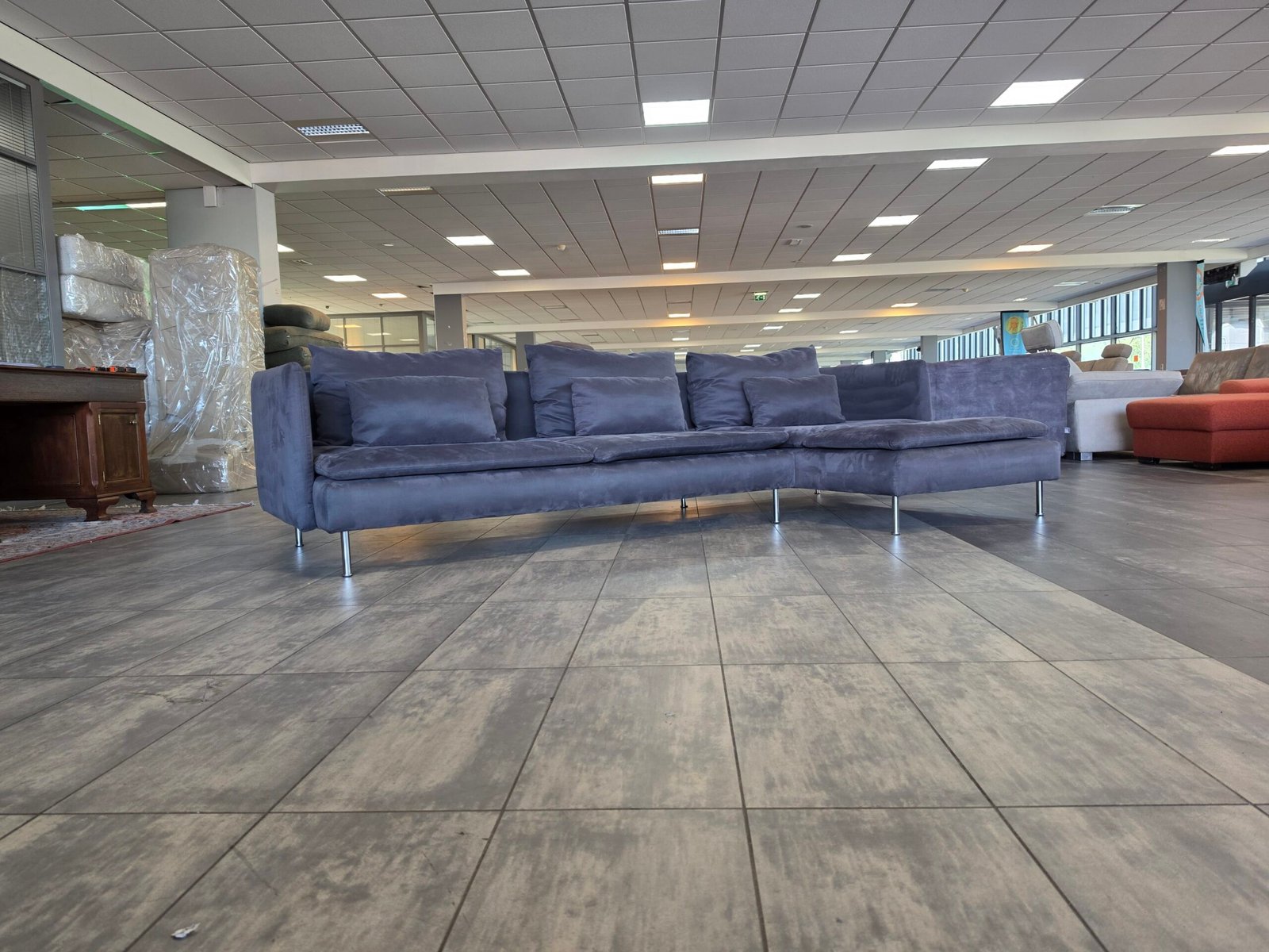 ✅️️️️️ GEREINIGD donkergrijze hoekbank 290x160 | Bezorgen