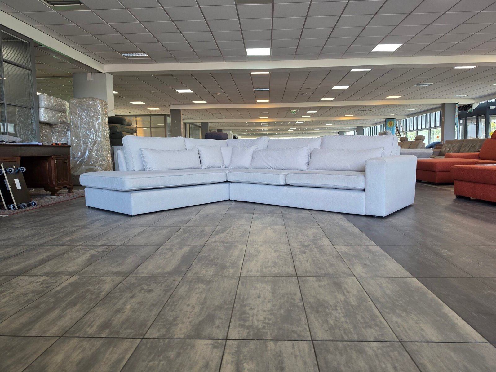 ❤️ VERKOCHT lichtgrijze hoekbank 310x250 | BEZORGEN