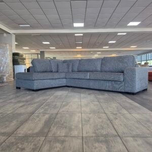 ✅️️️️️️ GEREINIGD donkergrijze hoekbank 305x205 | BEZORGEN