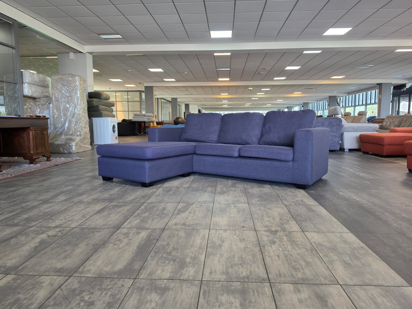 ✅️️️️️️️ GEREINIGD donkergrijze hoekbank 235x175 | BEZORGEN