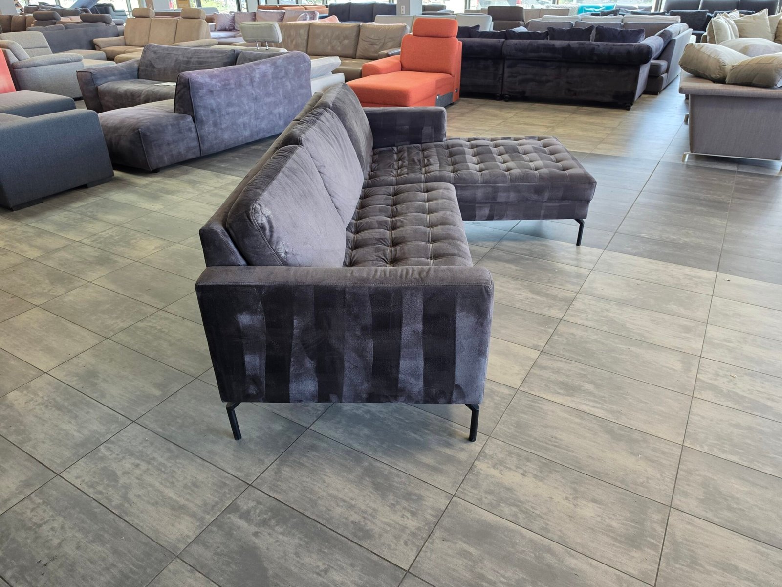 ✅️️️️️️️️ GEREINIGD velvet hoekbank 265x175 | BEZORGEN - Afbeelding 8
