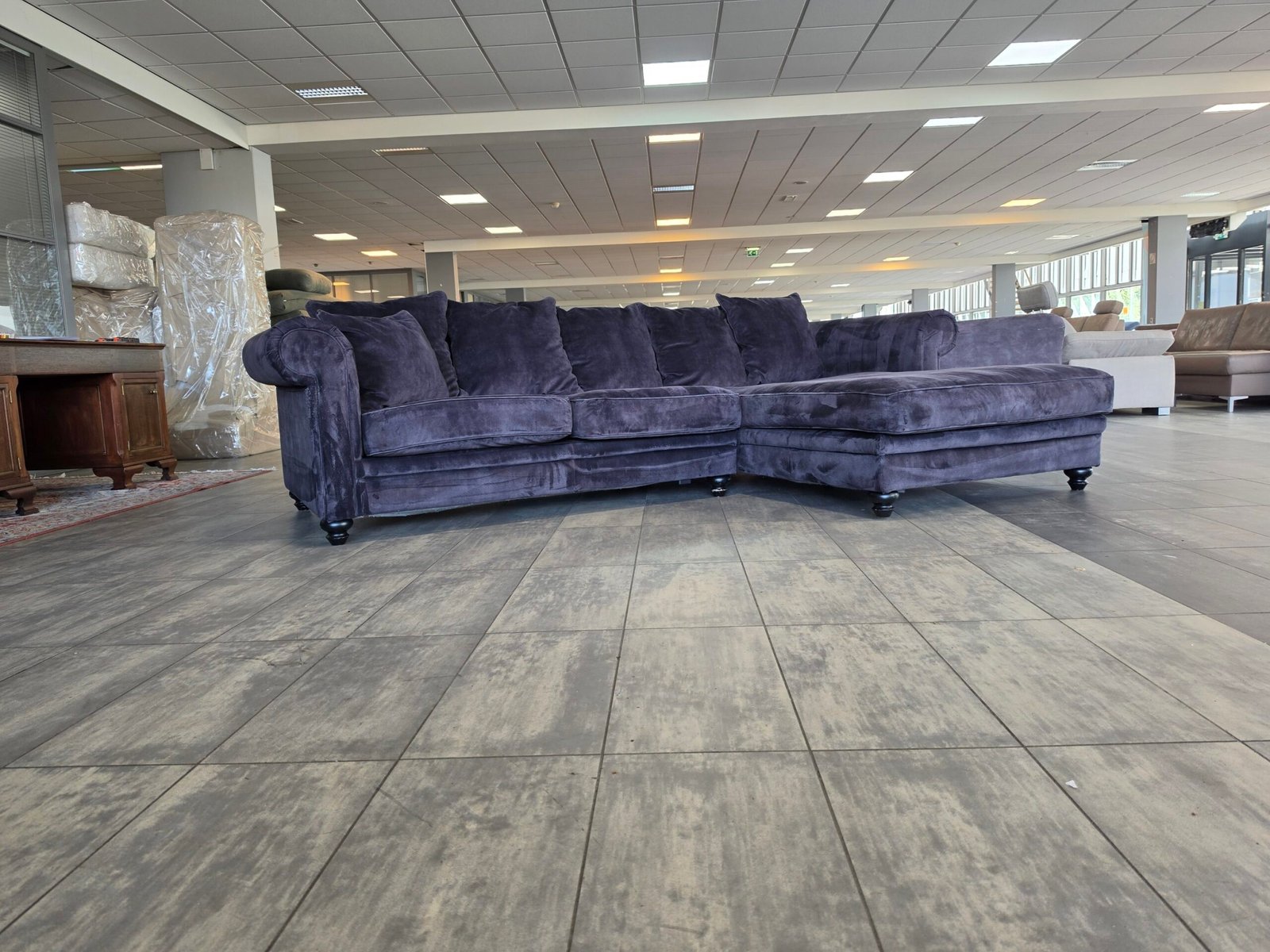 ✅️️️️️️️️️️ GEREINIGD velvet hoekbank 300x200 | BEZORGEN