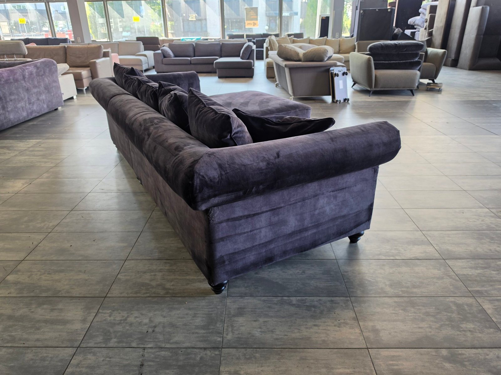 ✅️️️️️️️️️️ GEREINIGD velvet hoekbank 300x200 | BEZORGEN - Afbeelding 7