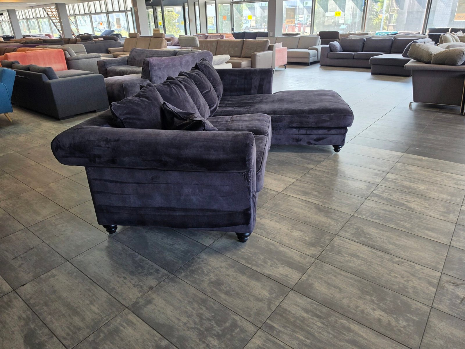 ✅️️️️️️️️️️ GEREINIGD velvet hoekbank 300x200 | BEZORGEN - Afbeelding 8