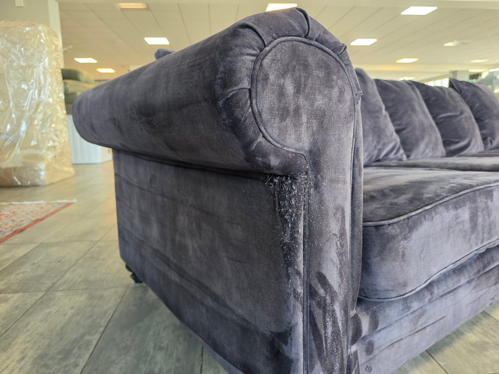 ✅️️️️️️️️️️ GEREINIGD velvet hoekbank 300x200 | BEZORGEN - Afbeelding 11