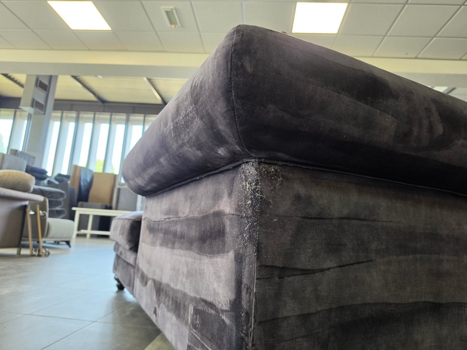 ✅️️️️️️️️️️ GEREINIGD velvet hoekbank 300x200 | BEZORGEN - Afbeelding 9