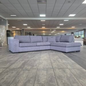 ✅️️️️️️️️️️ GEREINIGD grijslila hoekbank 285x210 | BEZORGEN