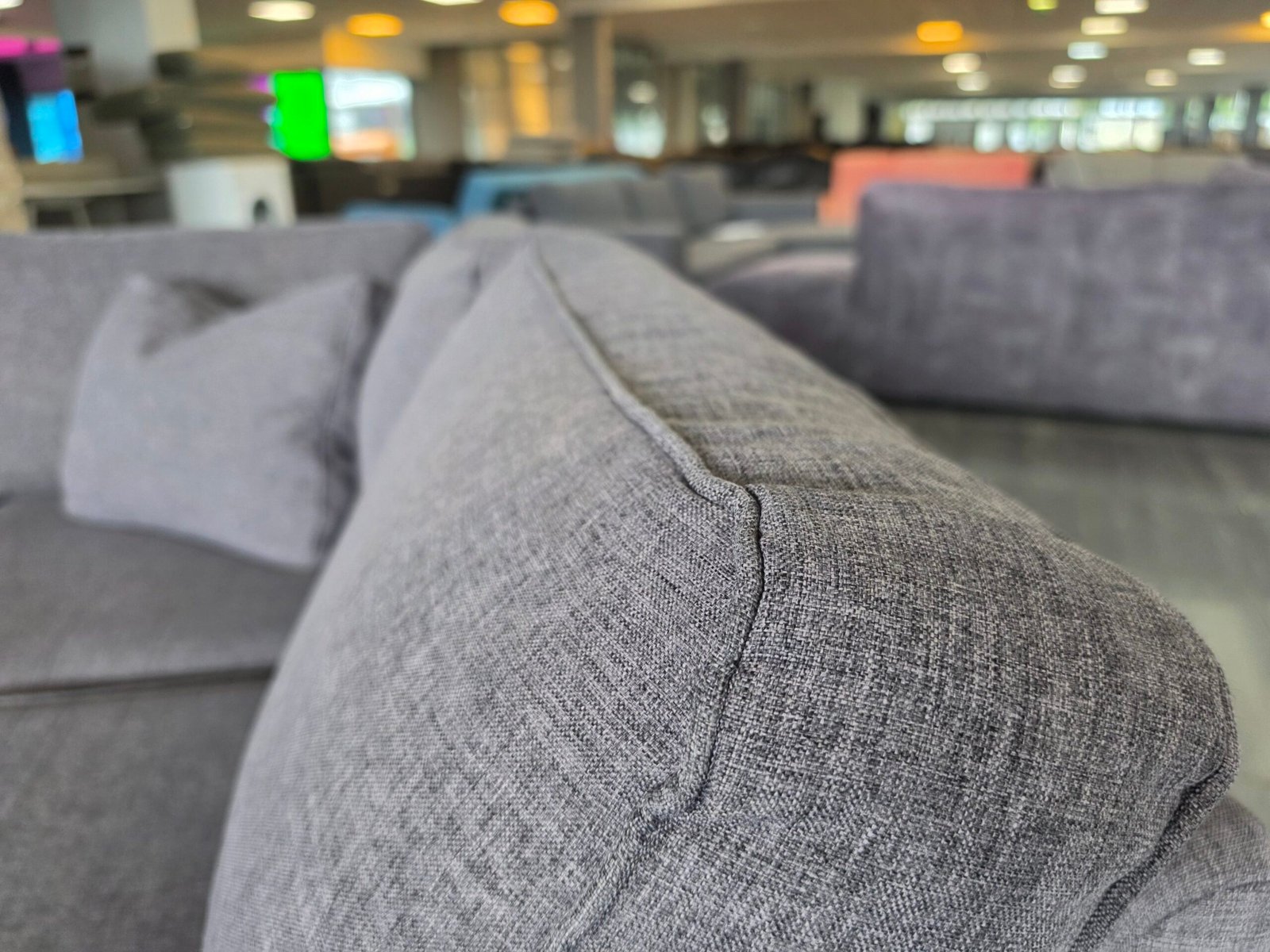 ✅️️️️️️️️️️ GEREINIGD grijslila hoekbank 285x210 | BEZORGEN - Afbeelding 2