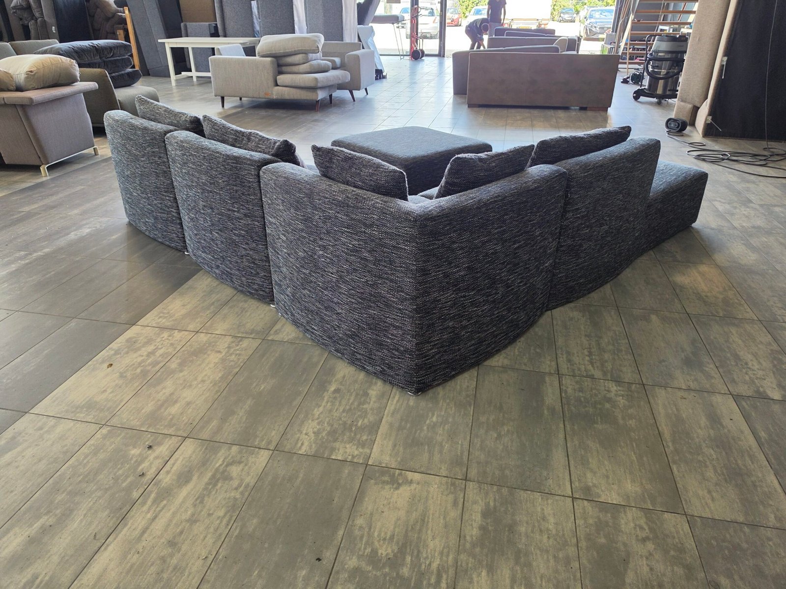 ✅️️️️️️️️️️️ GEREINIGD modulaire hoekbank 270x265 | BEZORGEN - Afbeelding 6
