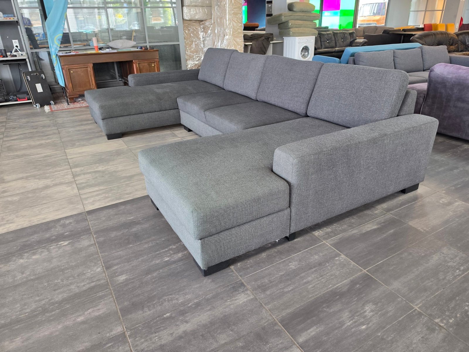 ✅️️️️️️️️️️️️ GEREINIGD grote U-bank 195x370x195 | BEZORGEN - Afbeelding 4