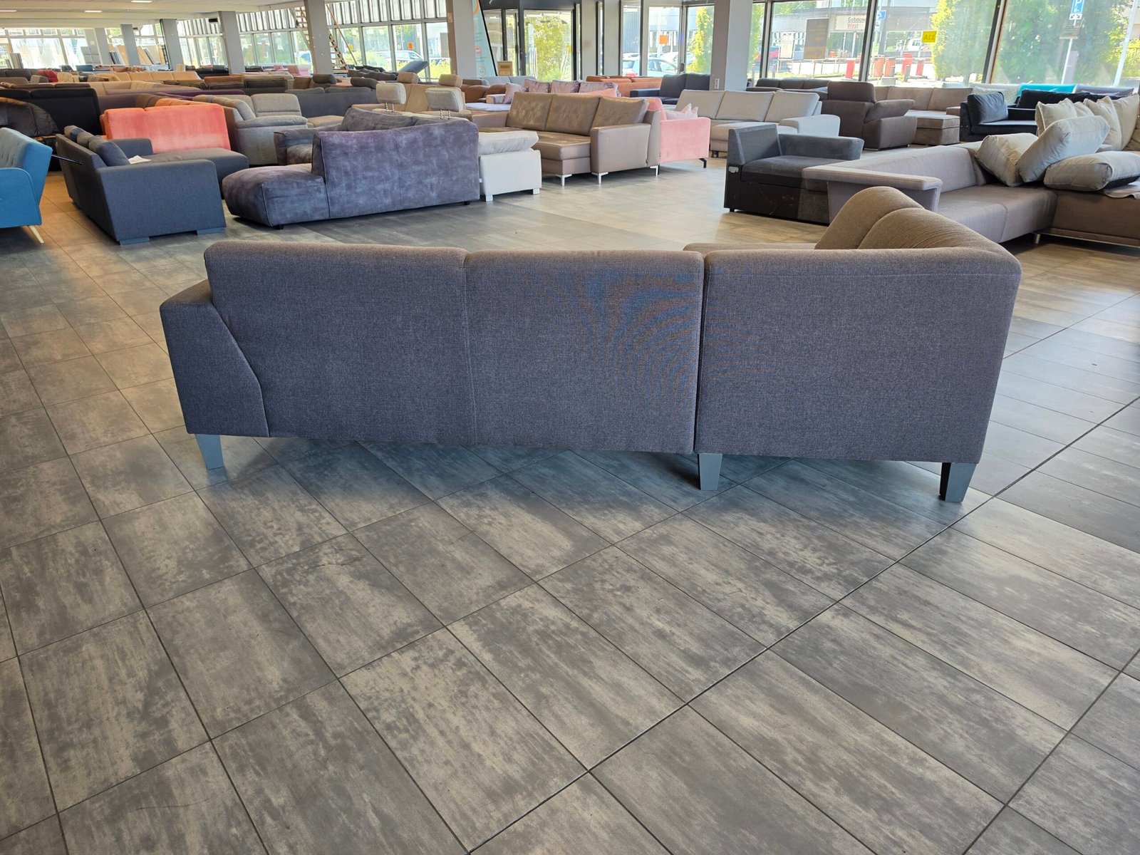 ✅️️️️️️ GEREINIGD bruingrijze hoekbank 275x200 | BEZORGEN - Afbeelding 7