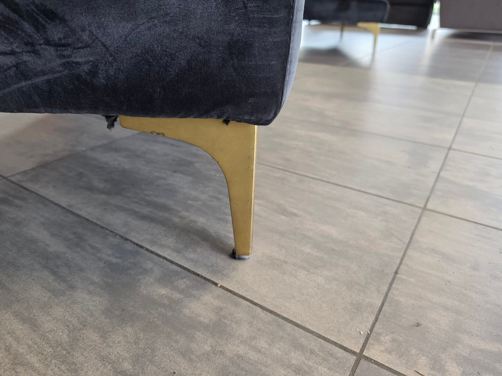 ✅️️️️ GEREINIGD antraciet velvet hoekbank 300x160 | BEZORGEN - Afbeelding 3